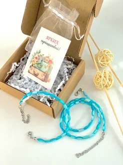 Чокер и браслет из натурального перламутра